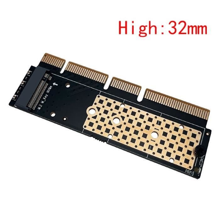 Carte Adaptateur SSD M.2 NVMe Vers PCIe 4.0 X16 - SODIAL - Neuf - Vitesse 64 Gbit/s