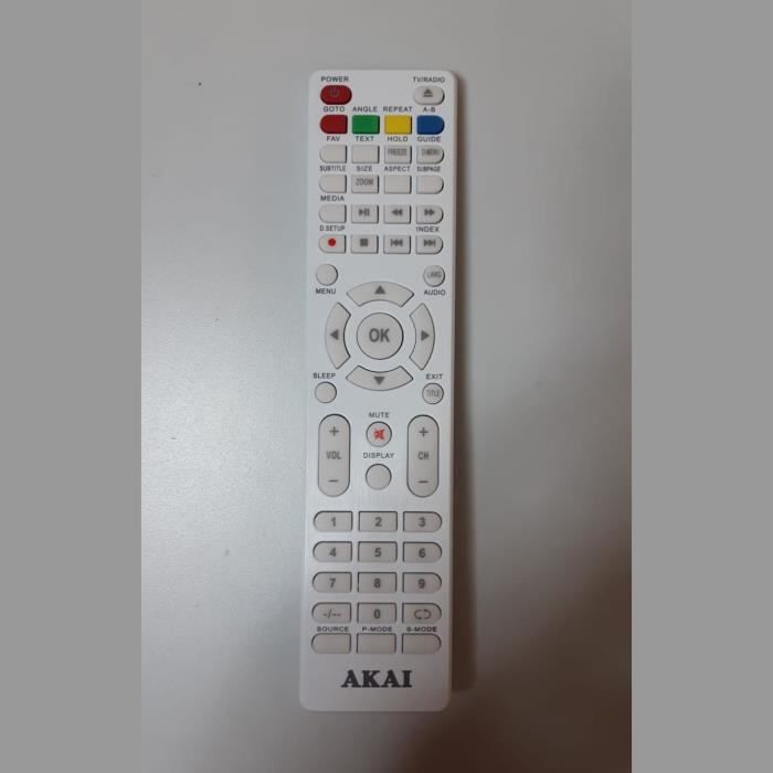 Akai. Télécommande d'origine pour télévision AKAI ATE32D904W. Neuve. Livré sans piles.