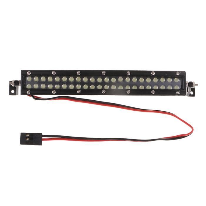 Barre LED Pour Voiture RC - Éclairage Toit - Compatible Axial SCX10, Traxxas TRX-4 - Rouge + Blanc