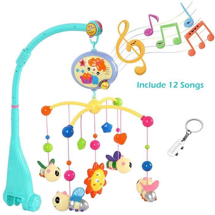 Mobile Musical Lumineux Lit Bebe Berceau Jouet Cloches Hochets Tournants Suspendus Animaux Abeille Soleil Bleu Achat Vente Mobile Soldes Sur Cdiscount Des Le Janvier Cdiscount