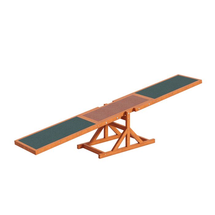 Wiltec Bascule Balançoire pour chien – 1800 x 300 x 300 mm – capacité de charge max. 50 kg – Tapecul Jouet pour chiots Sport canin M
