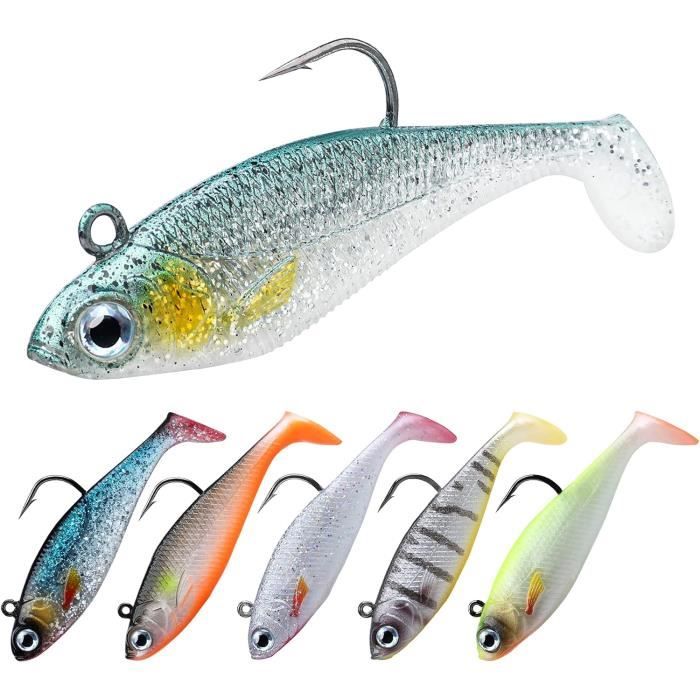Leurres de pêche 20 pièces appâts souples mouches pour attirer truite