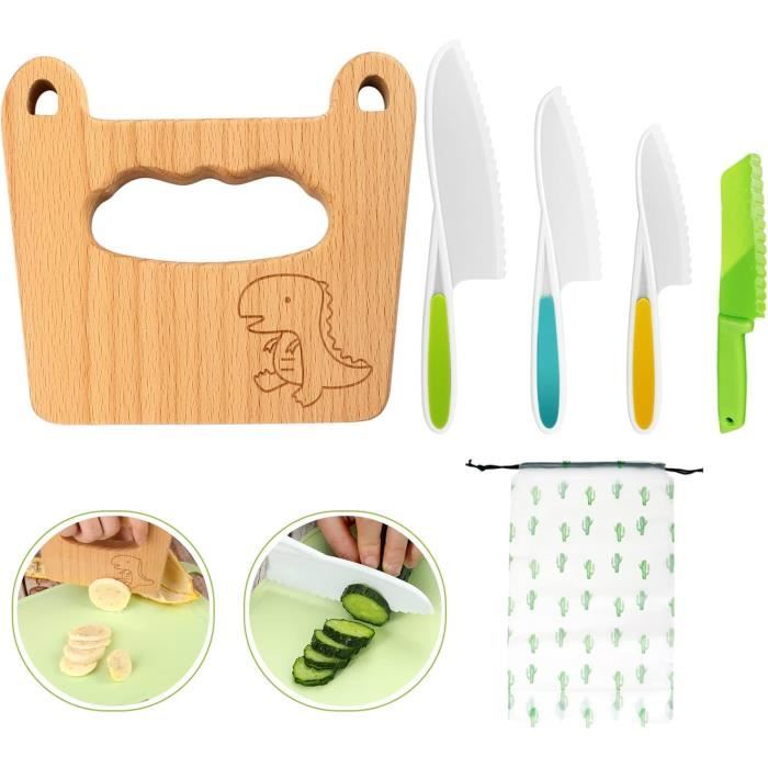 Ensemble 30 Pièces Couteaux Enfants Montessori - Sécurité, Ergonomique, Pour Fruits Et Légumes 3+ - 7