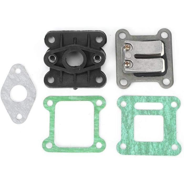 KIMISS Carburateur Reed Valve Kit Voor Pocket Bike 2 Takt - Vergaser Flens Rieten Blok