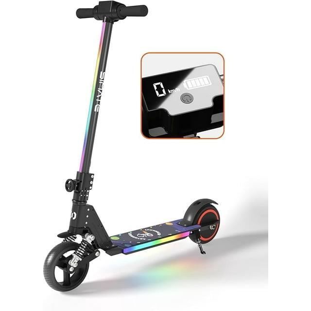 Trottinette électrique Enfant 6-12 Ans - Vitesse Max 15 Km/h, Autonomie 5-8 Km - Guidon Réglable, Pliable, écran LED - 11