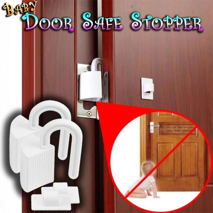 BYETOO 8 Pcs Amortisseur Bloque Porte,Bloc Porte Sécurité Bébé,Stop-Porte  Mousse,Protection Doigt Enfant Securite,Bloque-Porte Foam Protège