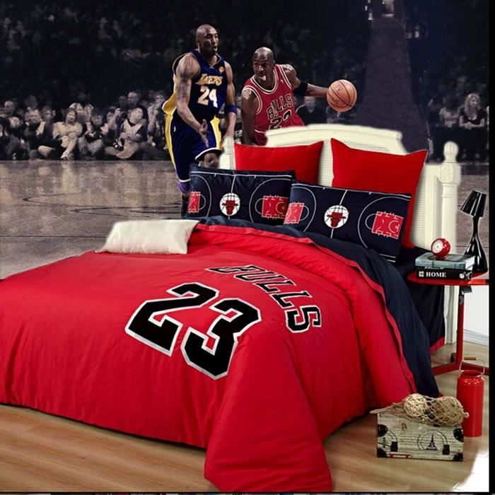 Parure de lit housse de couette basket Jordanie Jordan 23 jor de ... Parure de lit housse de couette basket Jordanie Jordan 23 jor de ...