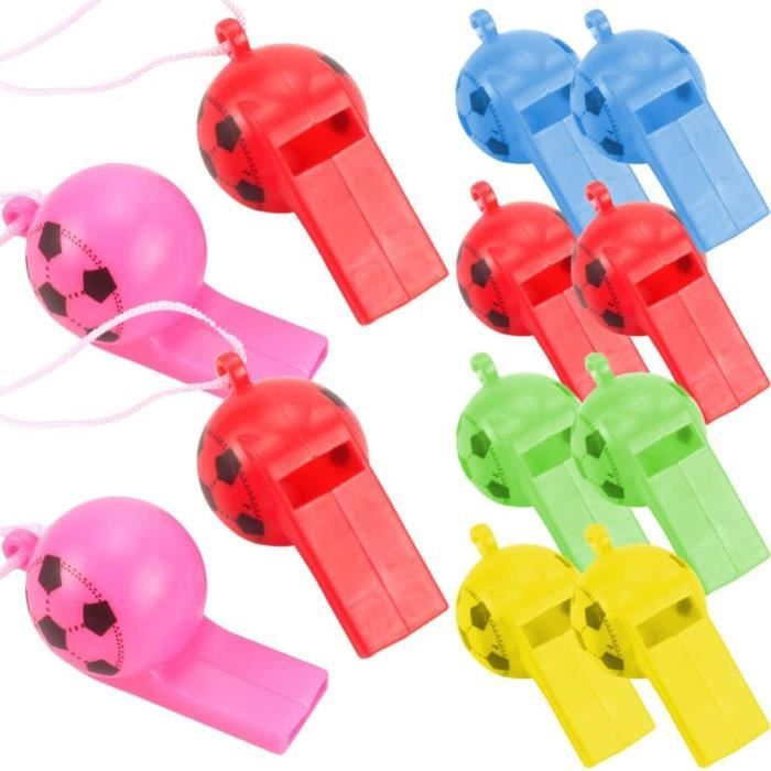 Lot De 2 Sifflets En Acier Inoxydable Avec Cordon - Forte Sonorité Pour Sport