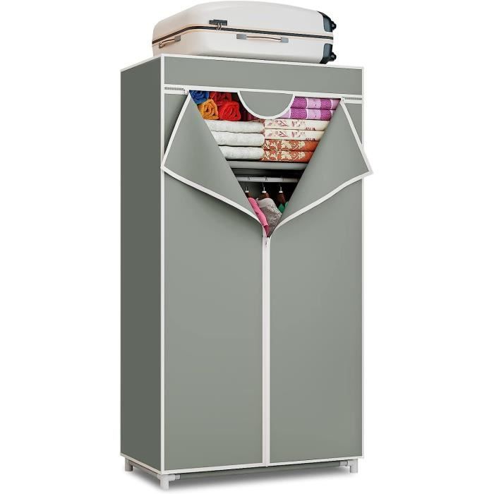 Armoire en Tissu, Un Seul Petit Armoire de Rangement Pliable , Penderie