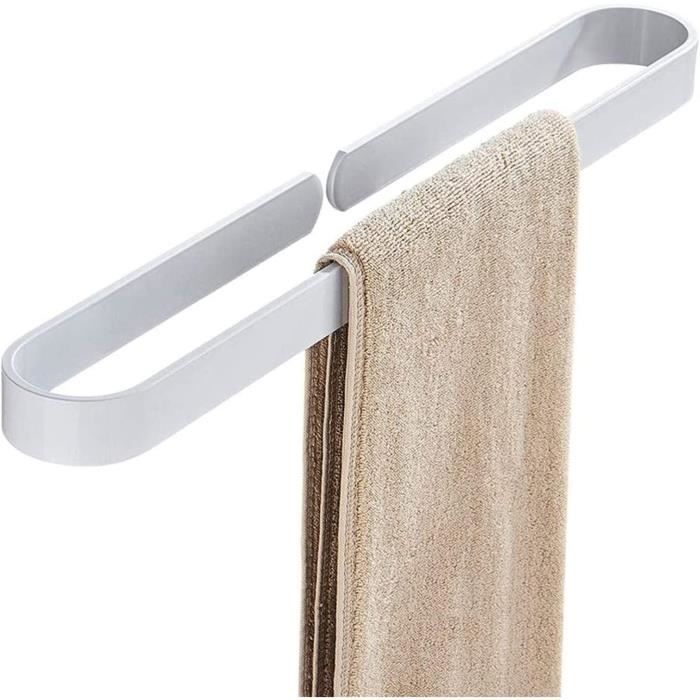 4 Crochets Porte-serviettes Autocollants - Acier Inoxydable - Adhésif Puissant, Pas De Perçage - Pour Cuisine, Salle De Bain - 3
