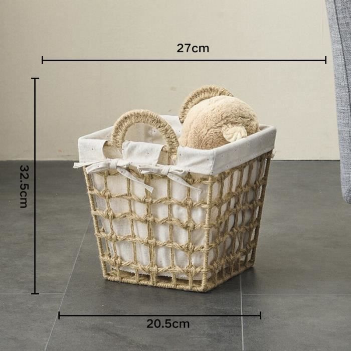 panier a linge paille