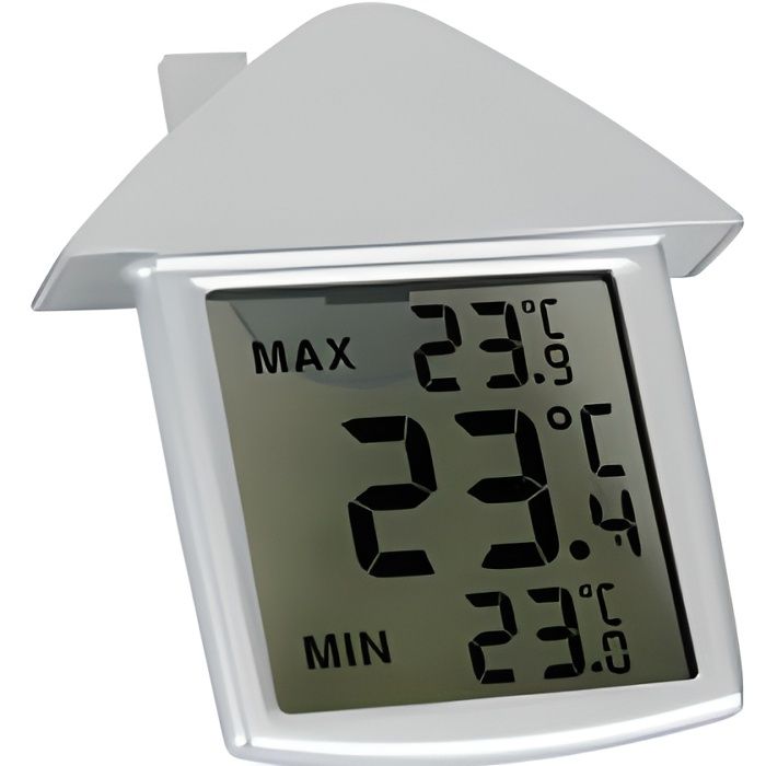 Lot De 6 Thermomètres De Fenêtre Analogiques Transparents