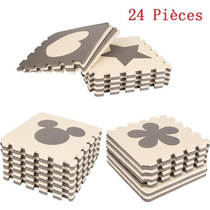 24 Pieces Puzzle Ramper Tapis Bebe Cafe Mignon En Mousse Eva Jouets Jeux Cdiscount Puericulture Eveil Bebe