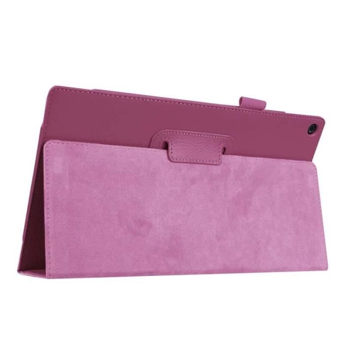 2 dossier Litchi support rabattable en cuir PU peau Funda Capa housse pour Amazon Kindle Fire