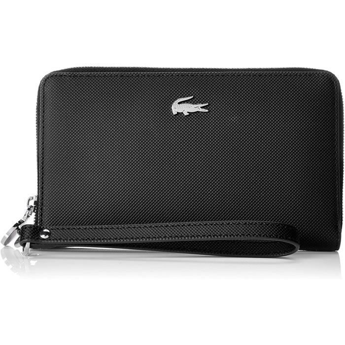PORTEFEUILLE Lacoste femme NF2779DC Daily Classic Portefeuille Noir Black 111 Cdiscount Bagagerie Maroquinerie
