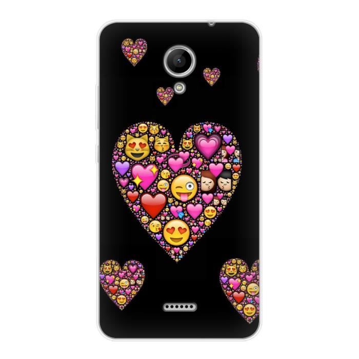 Coque Wiko Freddy Smiley Coeur Fun Love Emoji Emoticone Achat Coque Bumper Pas Cher Avis Et Meilleur Prix Cdiscount