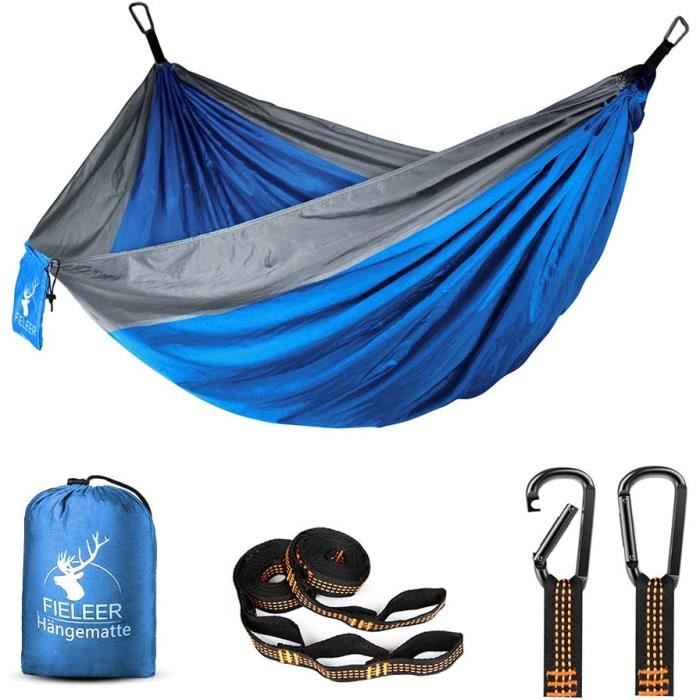 Hamac Double Voyage CASTAWAY Naufraway – Couleur Chaux/charbon – Modèle All In One