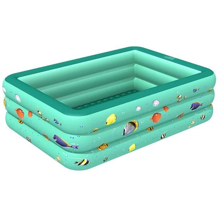 Piscine bébé bébé Paddling Paddling carré Bulle Bas Piscine Gonflable baignade Fournitures de