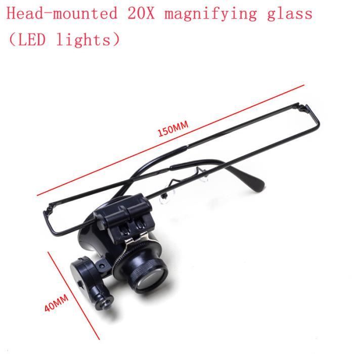 DANOPLUS Hasting Loupe de bijoutier 20x Triplet Loop Loupe Mini optique en verre grossissant Outil gemme Outil de collecte de timbres et pièces de monnaie Réparation de circuit imprimé montre DANOPLUS Hasting Loupe de bijoutier 20x Triplet Loop Loupe Mini optique en verre grossissant Outil gemme Outil de collecte de timbres et pièces de monnaie Réparation de circuit imprimé montre