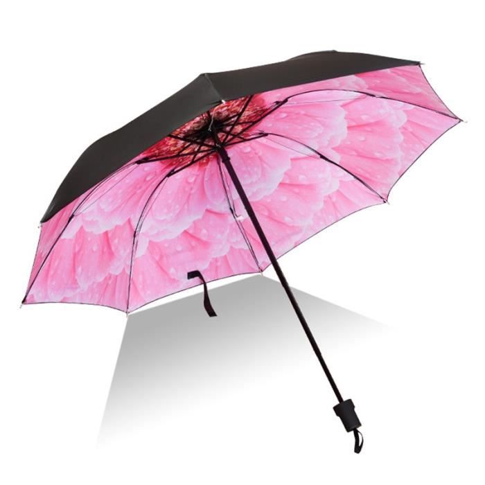 Femme/filles motif floral parapluie avec protection uv 