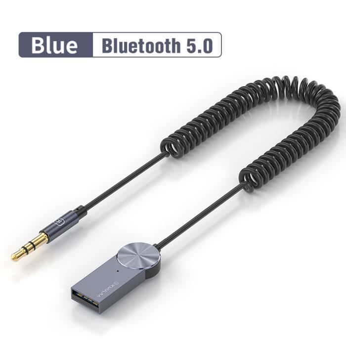 Accessoire réseau,2 en 1 sans fil Bluetooth 5.0 récepteur émetteur  adaptateur 3.5mm Jack voiture musique Audio Aux A2dp casque #C