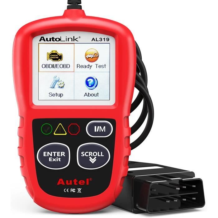 Autel AL319 Outil de Diagnostic Auto OBD2 Scanner Lecteur de Code Multimarque En Français