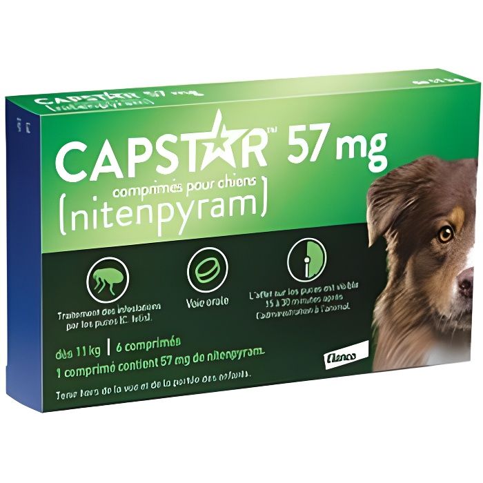 Meilleurs prix pour Capstar 57Mg Chiens 6 Comprimés