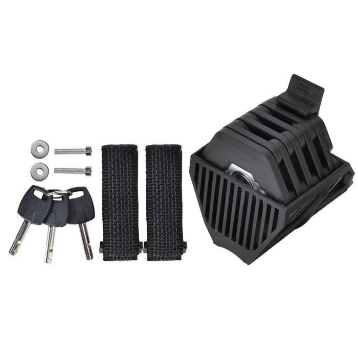Antivol Pliant Robuste Pour Vélo électrique - Sécurité A, Clé, Support Caoutchouc De Montage