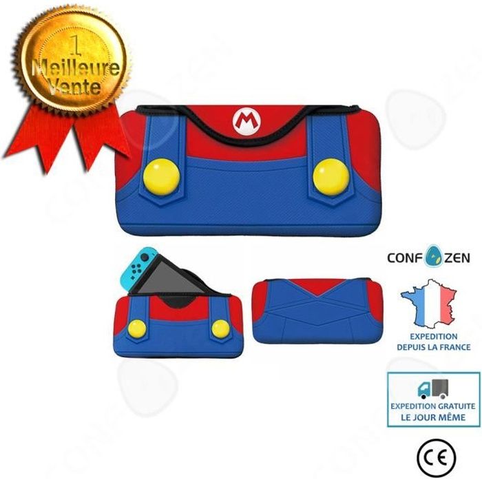 Meilleurs prix pour C® Super Mario Housse de protection pour Nintendo Switch Console-Rouge