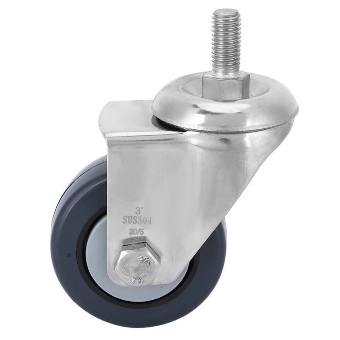 GJCrafts Chariot De Courses Acier Inoxydable Pliable 32L Poussette Marché à Grandes Roues