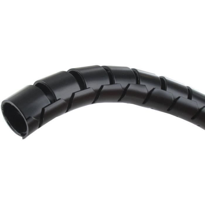 Gaine de frettage rapide (spiralée) pour protection des câblages électriques (-20° à +50°C) en 5m