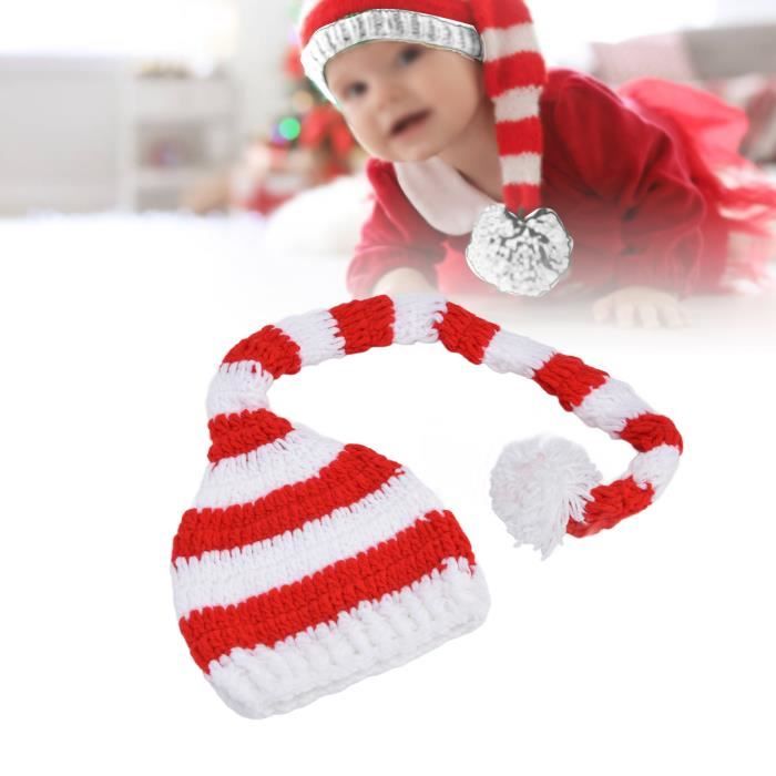 QI123604 chapeau de Noël pour bébé Bonnet en tricot de Noël pour bébé en  forme de longue queue pour enfants Bonnet de Noel pour - Cdiscount  Puériculture & Eveil bébé