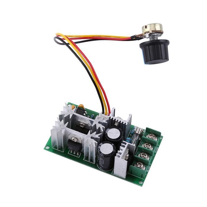 Contrôleur Vitesse Moteur DC 10-60V 20A PWM - Régulateur Avec Boîtier Étanché