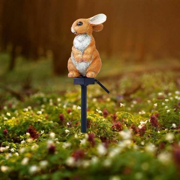 Statue de jardin, lumière solaire, décoration de jardin extérieur