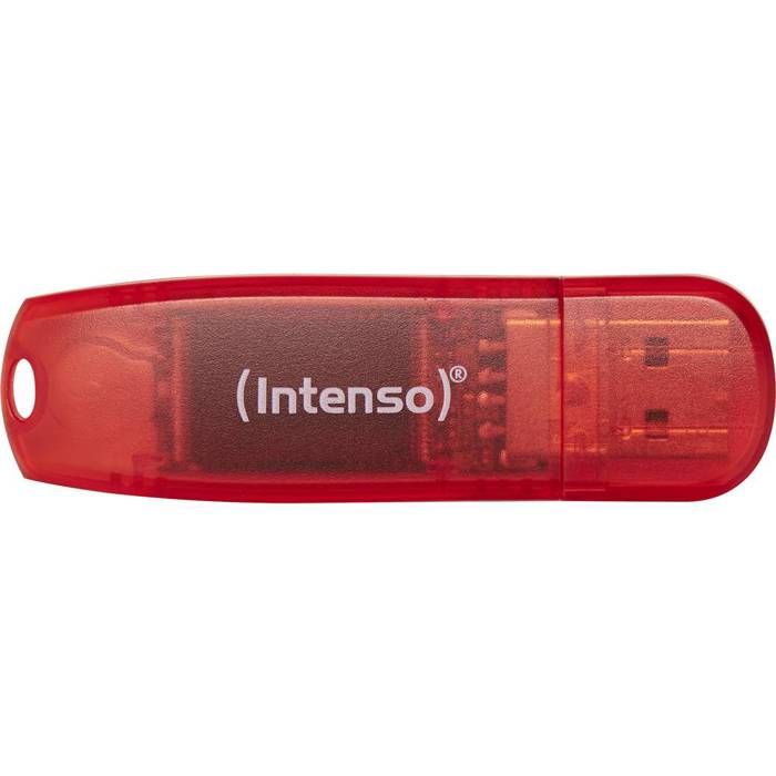 Intenso Rainbow Line Clé USB 128 GB rouge (transparent) 3502491 USB 2.0