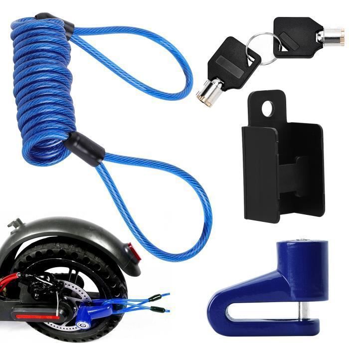 Antivol à Disque Avec Fil Pour Trottinette électrique Ou Vélo - Neuf