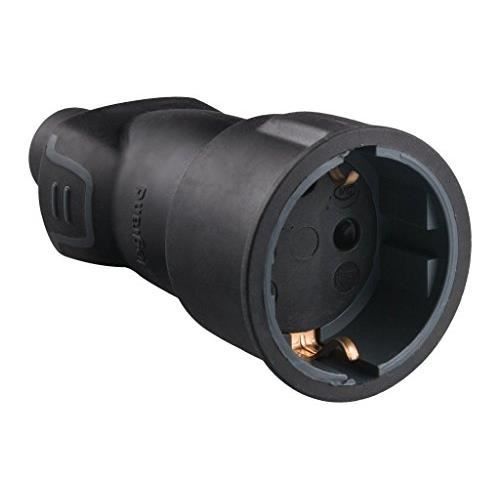 Legrand Steckdose Mit Zugring – 2er Pack, 3680 W, 230 V, Schwarz (professionelle Nutzung)