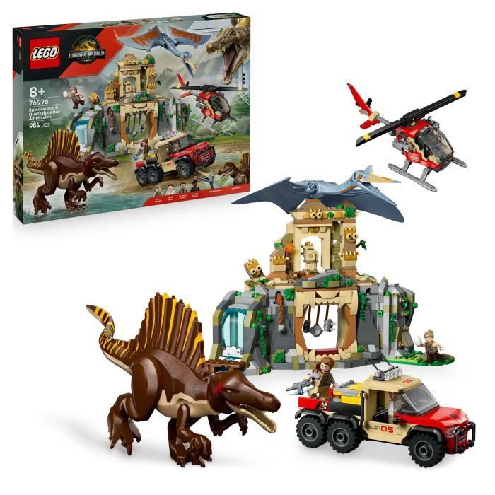 LEGO® Jurassic World 76976 Mission aérienne avec le spinosaure et le quetzalcoatlus - vue 2