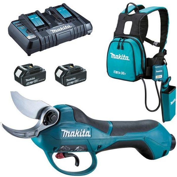 Sécateur MAKITA DUP361PM2 36 V 2 x 18V Li Ion 2 x 4 0 Ah - vue 2