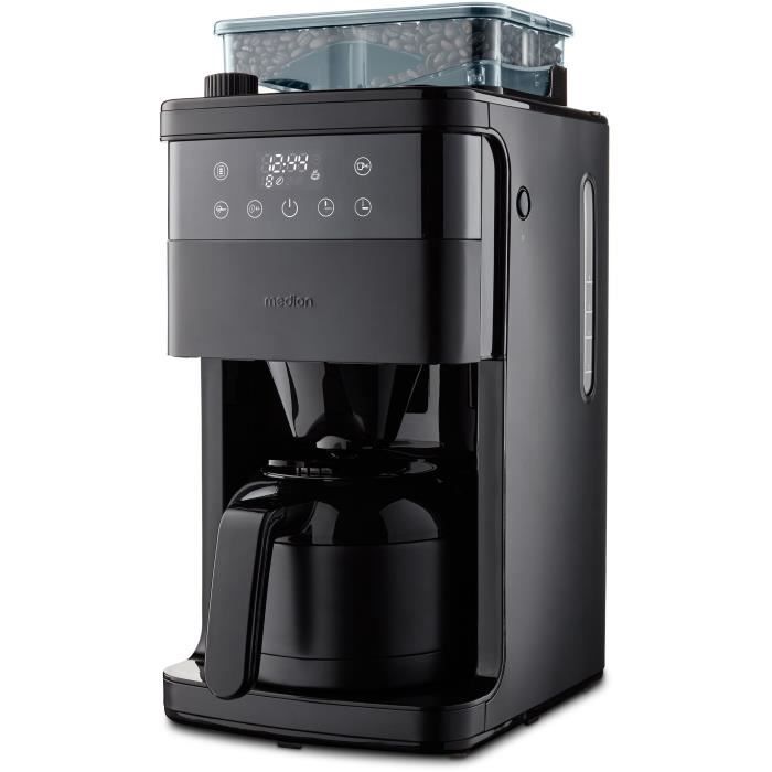 Cafetière Filtre Digitale Isotherme avec Broyeur MEDION