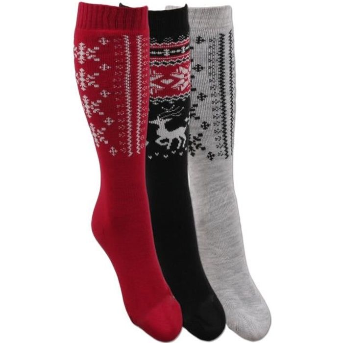 Lot de 3 TupTam Chaussettes Hautes pour Filles /à Motifs