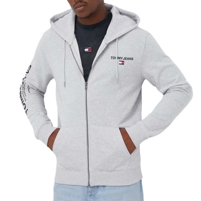 Sweat Zippé Gris Homme Tommy Hilfiger Entry Zip Grey - Cdiscount  Prêt-à-Porter