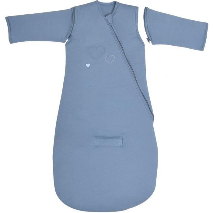 Gigoteuse Hiver à manches amovibles - de la naissance à 3 ans - Bleu gris -  3,5 Tog - Broderie Cœurs - Cdiscount Puériculture & Eveil bébé