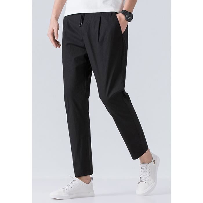 Pantalon fluide uni homme on sale