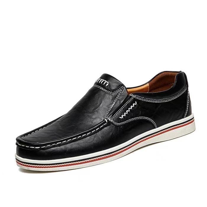 Mocassins Homme Marron - FUNMOON - Chaussures de PU - Semelle en