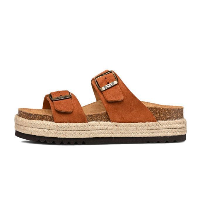 SCHOLL sandali con plateau donna pescura camoscio beige
