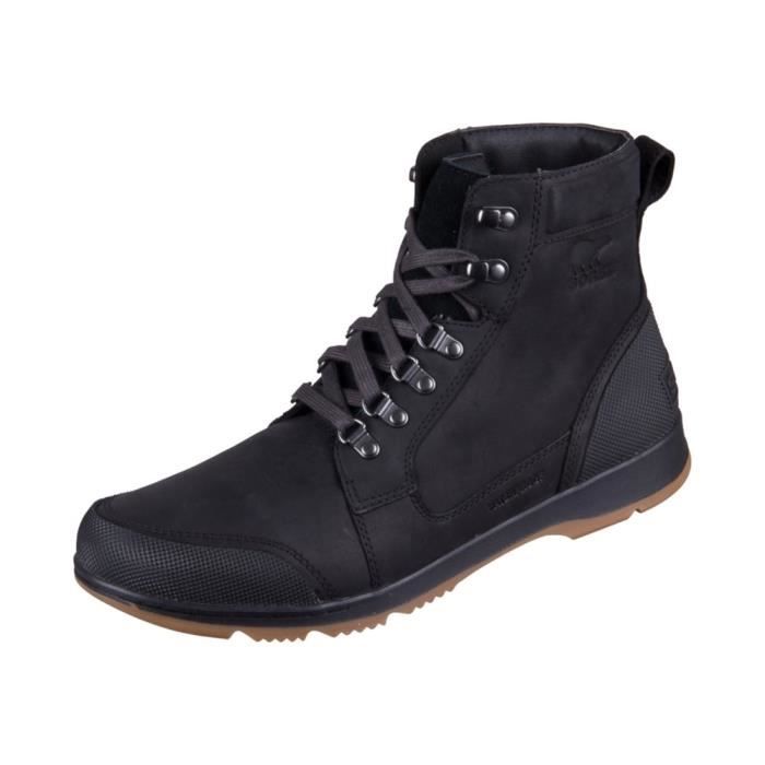Chaussures Homme Adulte SOREL Ankeny II Mid WP Cuir Lacets Noir Noir Cdiscount Chaussures