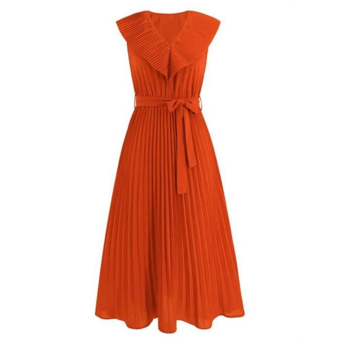 Robe Plissée Rose Sans Manches H&M - Taille L - Occasion En Très Bon état - Pour Soirée
