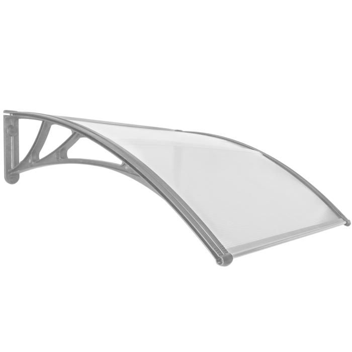 Auvent Solaire Moderne Pour Porte Et Fenêtre - Abri En Polycarbonate Résistant Pluie Et Neige - 65x150 Cm - 3