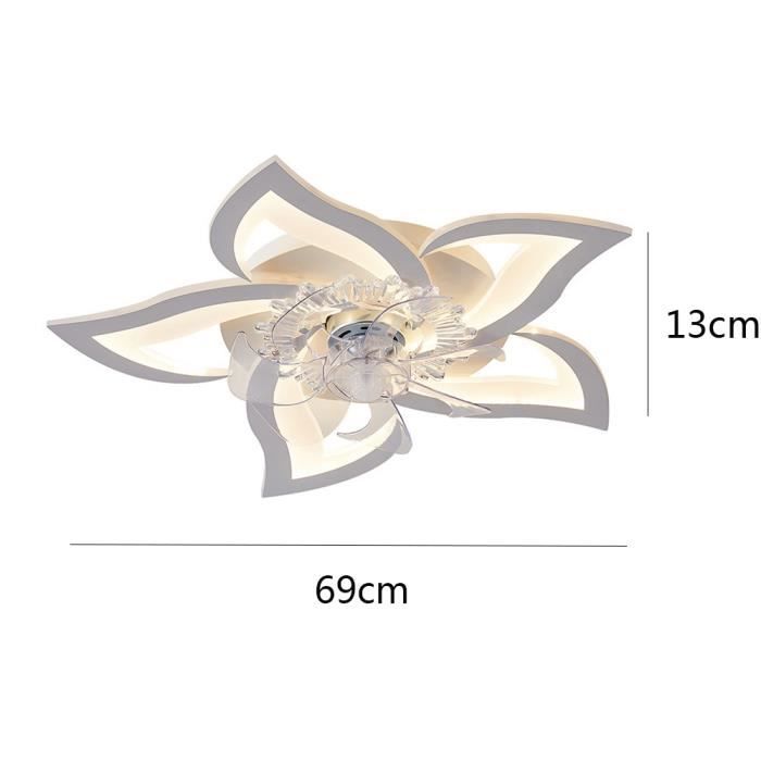 Ventilateur de Plafond - PRUMYA - 50W - Télécommande - 3 Températures de Couleur - 6 Vitesses - Prumya